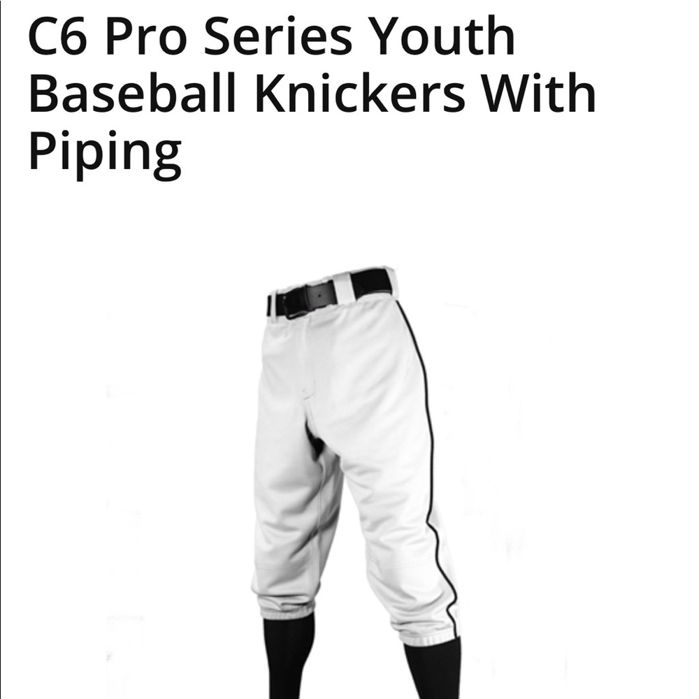 NWT Youth Baseball Pants
